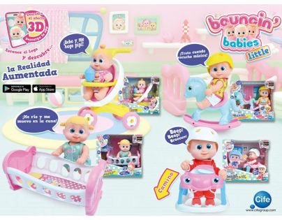 Bábätko Bouncin Babies v postieľke Bounie