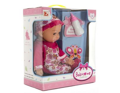 Bábätko žmurkajúcej a hovoriaci s doplnkami 30 cm