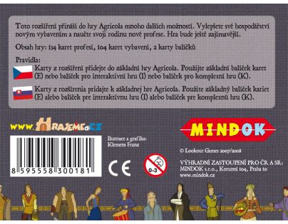 Mindok Agricola: Rozšírenie