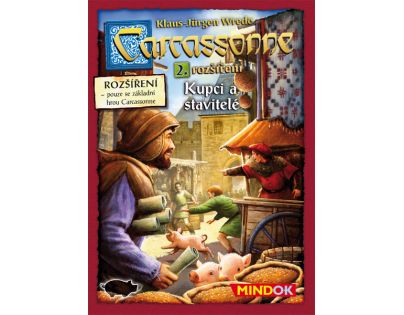 Mindok Carcassonne 2. rozšířenie Kupci a stavitelia
