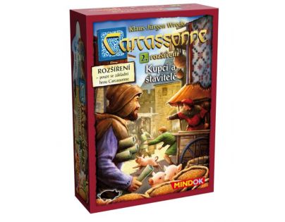 Mindok Carcassonne 2. rozšířenie Kupci a stavitelia