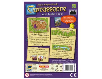 Mindok Carcassonne 6. rozšírenie Kráľ Gróf a Rieka