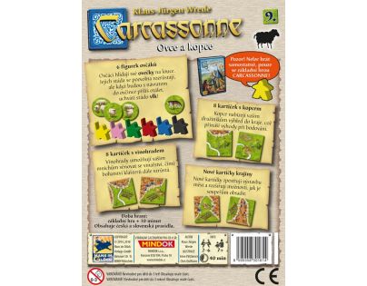 Mindok Carcassonne 9. rozšířenie Ovce a kopce