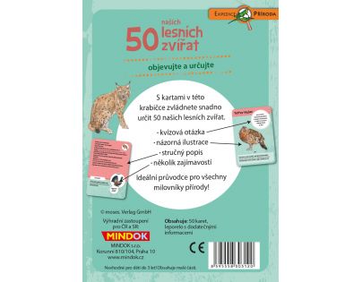 Mindok Expedícia príroda 50 lesných zvierat