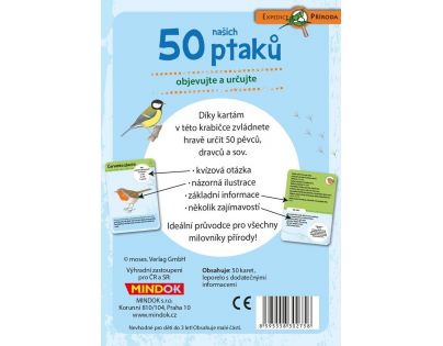 Mindok Expedícia príroda 50 vtákov