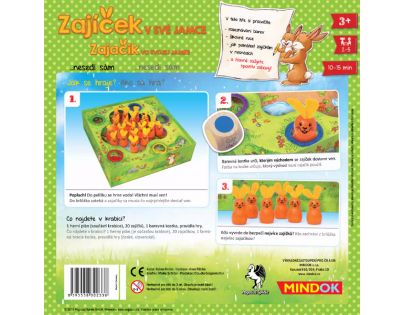 Mindok Zajačik v svojej jamke