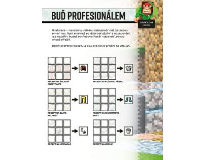 Egmont Minecraft Kniha přežití se samolepkami CZ verzia