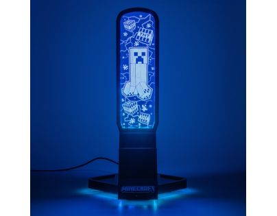 Minecraft držiak slúchadiel so svetlom