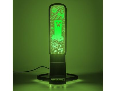 Minecraft držiak slúchadiel so svetlom