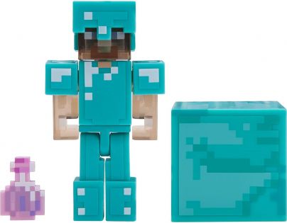 Minecraft figúrka Steve s elixírom neviditeľnosť