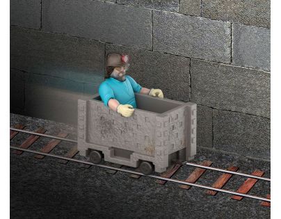 Minecraft filmový Steve a vozík
