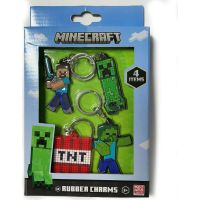 Minecraft set gumových kľúčeniek (4ks) 2