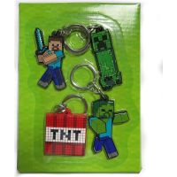 Epee Merch Minecraft set gumových kľúčeniek 4 ks