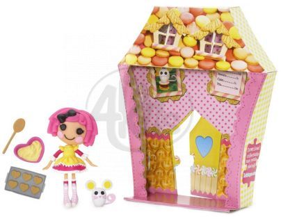 Mini Lalaloopsy Panenka s doplňky a domečkem - Crumbs Sugar Cookie