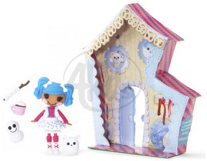 Mini Lalaloopsy Panenka s doplňky a domečkem - Mittens Fluff 'N' Stuff
