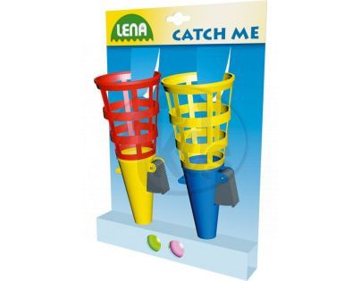 LENA 61215 - MINI - košíková 2 hry se 2 míčky
