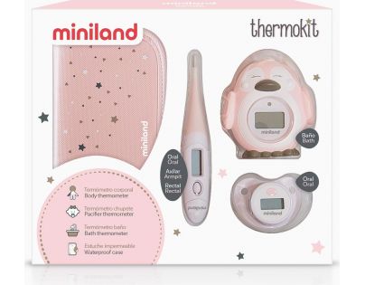 Miniland Sada teplomerov Thermokit Pink