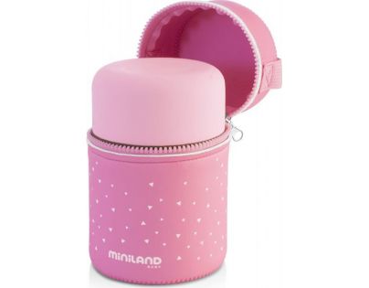 Miniland Termoska Silky na jedlo Pink 600ml