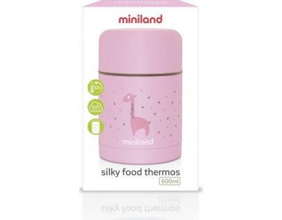 Miniland Termoska Silky na jedlo Pink 600ml
