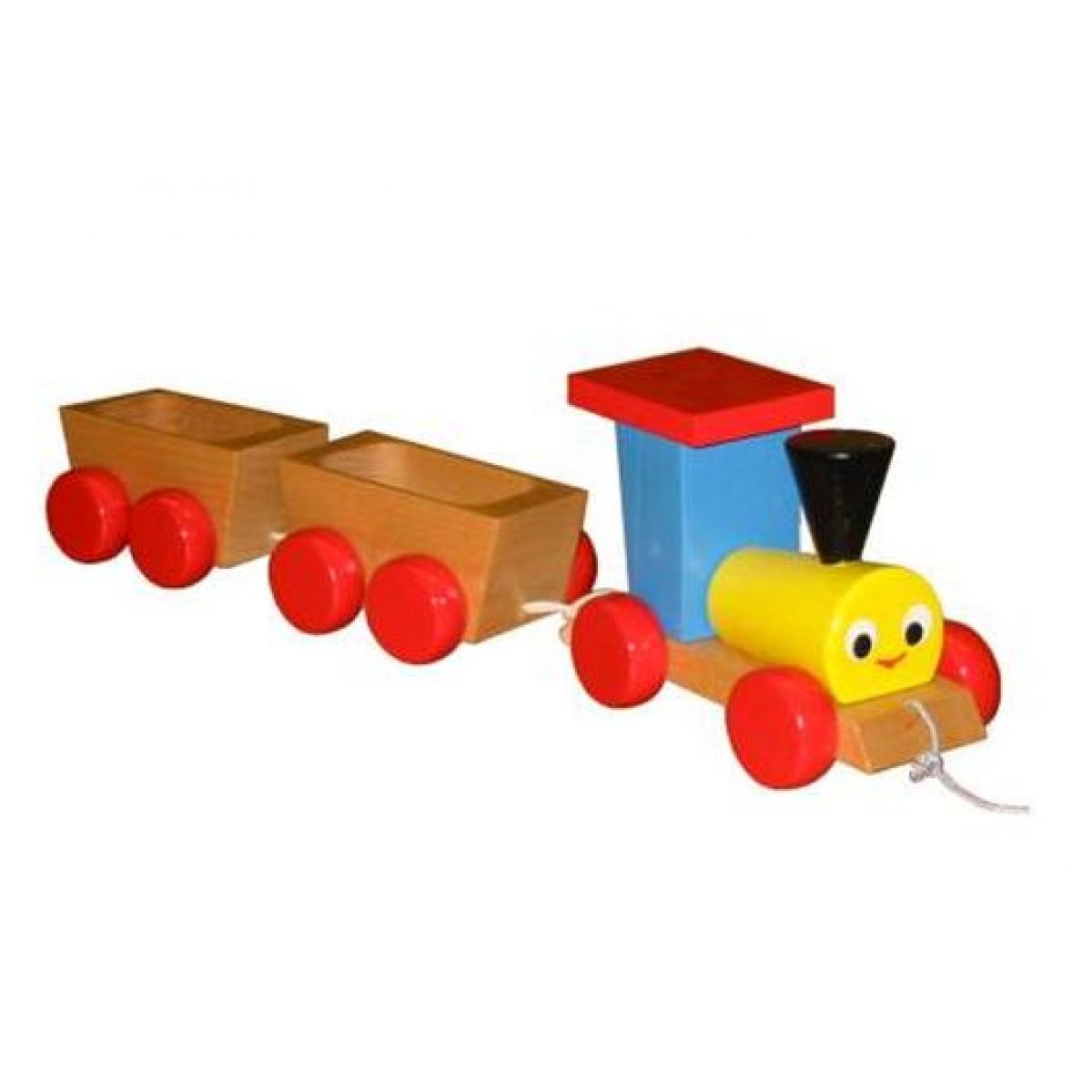 Miva Vlak s vagónikmi ťahací farebný