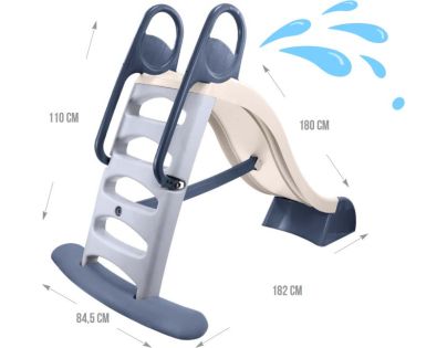 Mochtoys Detská šmykľavka dlhá pastelová bežová 180 cm