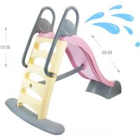 Mochtoys Detská šmykľavka dlhá pastelová ružová 180 cm - Poškodený obal 2