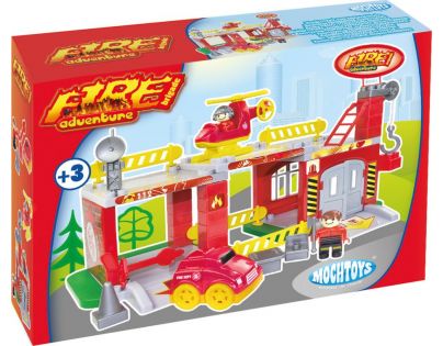 Mochtoys Hasičská stanica so žeriavom