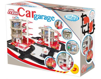 Mochtoys Mega Garáže - parkovacie set s cestou