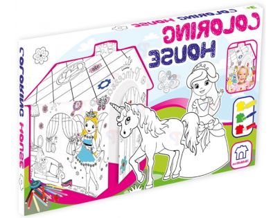 Mochtoys Papírový vymalovávací domeček Princezny