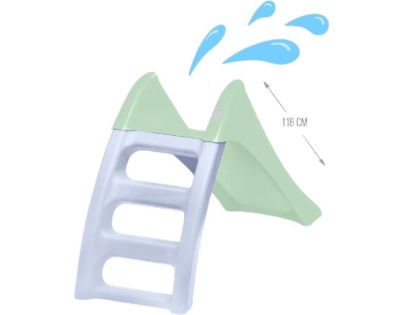 Mochtoys Šmykľavka pastelová 116 cm zelená skluzná plocha - Poškodený obal