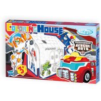 Mochtoys Transformers Papírový vymalovávací domek 2