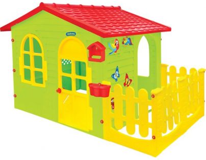 Mochtoys Záhradný domček s plotom a krmítkom - Poškodený obal