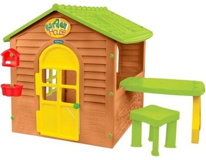 Mochtoys Záhradný domček so stolčekom a stoličkou - Poškodený obal
