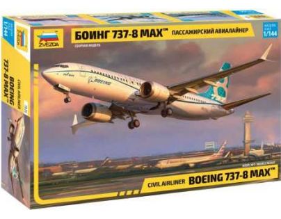 Zvezda Model Kit lietadlo Boeing 737- 8 MAX 1: 144
