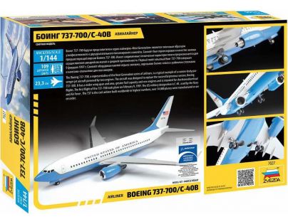 Model Kit lietadlo Boeing 737-700 C-40B 1: 144