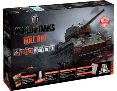 Italeri Model Kit World of Tanks 36509 T-34 85 1:35