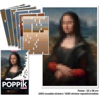 Poppik Samolepkový plagát Mona Lisa 2