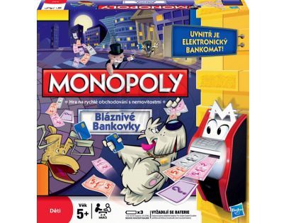 Hasbro 00271 - MONOPOLY bláznivé bankovky cz