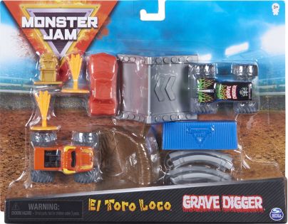 Monster Jam 2 autíčka s doplnkami