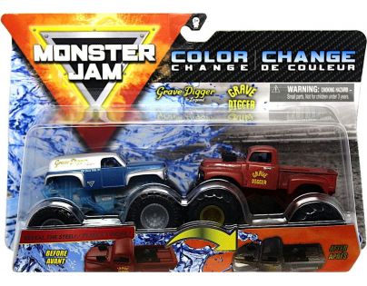 Monster Jam Sběratelská auta dvojbalení 1:64 Grave Digger a Grave Digger