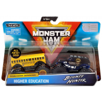 Monster Jam Zberateľská auta dvojbalenie 1:64 Higher Education a Bounty Hunter 4