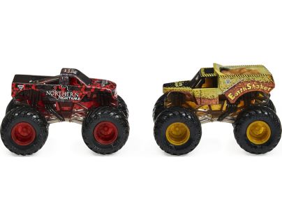 Monster Jam Sběratelská auta dvojbalení 1:64 Northern Nightmare a Earth Shaker