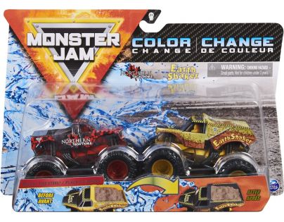 Monster Jam Sběratelská auta dvojbalení 1:64 Northern Nightmare a Earth Shaker