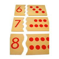 Montessori Puzzle Čísla a bodky 15 dielikov 3