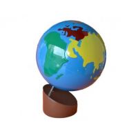 Montessori Glóbus Barevné kontinenty - Poškozený obal Montessori Glóbus Barevné kontinenty - Poškozený obal