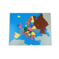 Montessori Puzzle Mapa Európa bez rámčeka