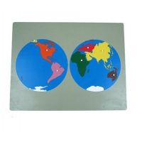 Montessori Puzzle Mapa Světa bez rámečku - Poškozený obal Montessori Puzzle Mapa Světa bez rámečku - Poškozený obal
