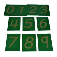 Montessori Šmirgľové číslice s krabičkou 2