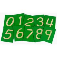 Montessori Šmirgľové číslice s krabičkou 4