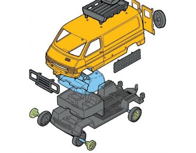 Monti System 04 Kenya Safari Renault Trafic 1:35